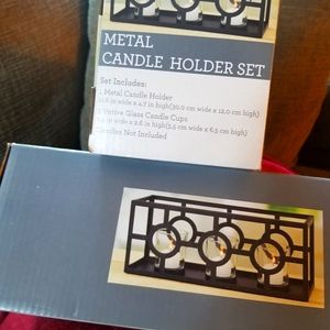 Metal Candle holder set  New